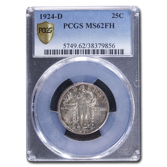 1924-D Standing Liberty Quarter MS-62 PCGS (FH) 1924-D Standing Liberty Quarter MS-62 PCGS (FH)
